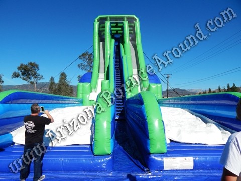 Worlds tallest inflatable water slide
